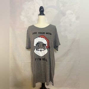 TIPSEY ELVES / Size: XXL/ “Ask Your Mom If Im Real”/ Short Sleeve Tee Shirt